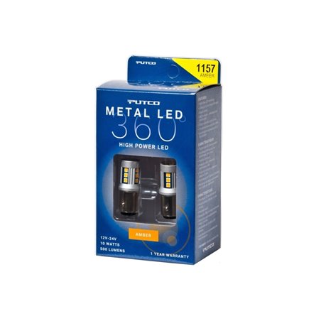 Putco 1157 - Amber Metal 360 LED
