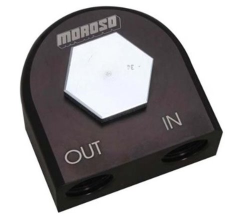 Moroso Universal Remote Oil Filter Adapter - 90 Degree - 13/16in-16 Thread