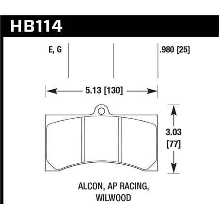 Hawk DTC-60 Motorsports Brake Pads