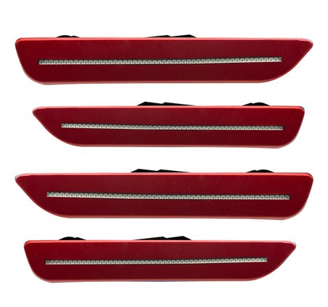 Oracle 10-14 Ford Mustang Concept Sidemarker Set - Clear - Ruby Red Metallic (RR)