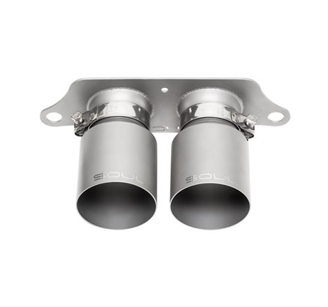 SOUL 14-19 Porsche 991.1 GT3 / GT3 RS Bolt-On Exhaust Tips - 4in Straight Cut Signature Satin Tips