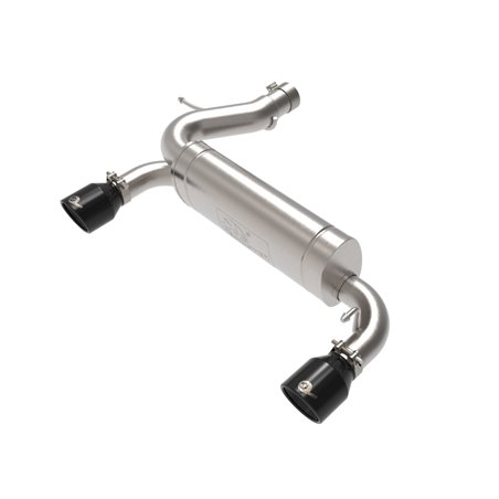 aFe Vulcan 3in 304 SS Axle-Back Exhaust 2021 Ford Bronco L4-2.3L (t)/V6-2.7L (tt) w/ Black Tips