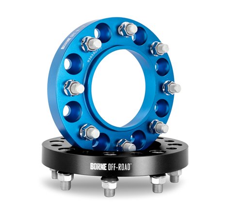 Mishimoto Borne Off-Road Wheel Spacers 8X165.1 121.3 25 M14 Blu