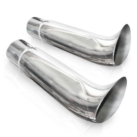 Stainless Works Elf Ear Exhaust Tips 2in Body 2in ID Inlet