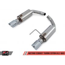 AWE Tuning S550 Mustang EcoBoost Axle-back Exhaust - Touring Edition (Diamond Black Tips)