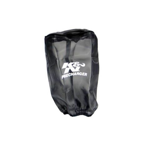 K&N Precharger Air Filter Wrap Black Universal Polyester 8in. Height 5in Base ID x 4.75in Top ID
