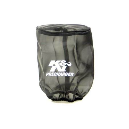 K&N Universal Precharger Round Straight Air Filter Wrap Black 5in ID x 7in Height