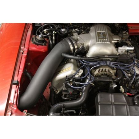 JLT 96-98 Ford Mustang SVT Cobra Black Textured Cold Air Intake Kit w/Red Filter