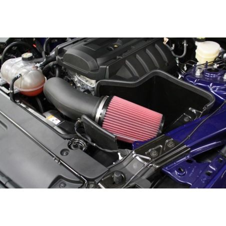 JLT 15-19 Ford Mustang 2.3L EcoBoost Black Textured Cold Air Intake Kit w/Red Filter