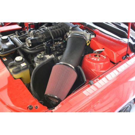 JLT 07-09 Ford Mustang GT500 Super Big Air Kit - Red Filter (For Kenne Bell 75mm TB 800+HP)Tune Req