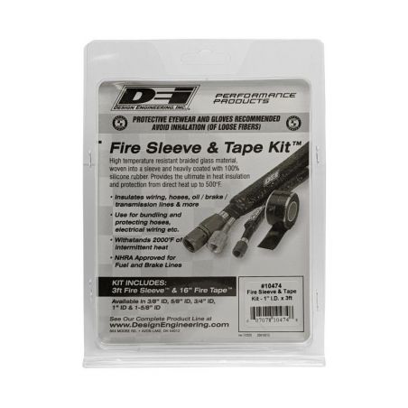 DEI Fire Sleeve and Tape Kit 1in I.D. x 3ft