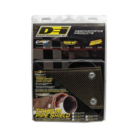 DEI Pipe Shield 4in w x 1ft - w/Stainless Steel Clamps - Titanium