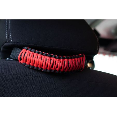 Fishbone Offroad Head Rest Paracord Grab Handles Red
