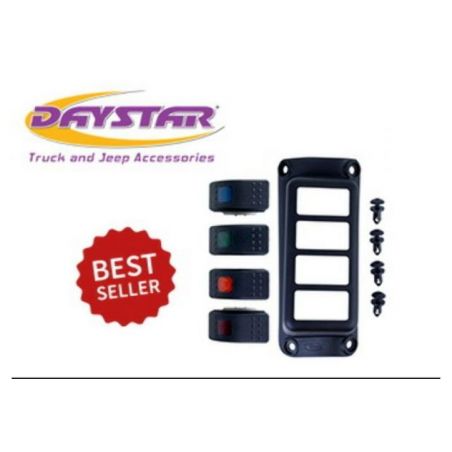 Daystar 2007-2018 Jeep Wrangler JK 2WD/4WD - A-Pillar Rocker Switch Pod (Switches Included)