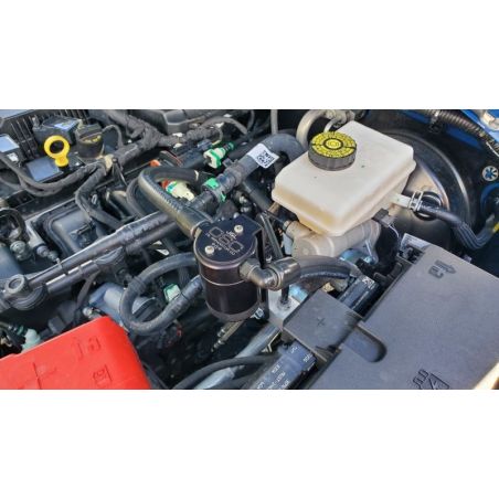 J&L 21-21.5 Ford Bronco 2.3L Ecoboost Passenger Side 3.0 Oil Separator - Black Anodized