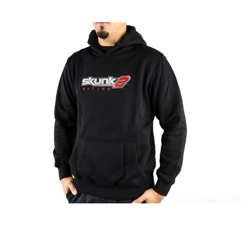 Skunk2 Embroidered Logo Hooded Sweatshirt - L (Black)