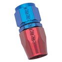 Russell Performance -6 AN Red/Blue Straight Full Flow Hose End