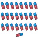 Russell Performance -10 AN Red/Blue Straight Full Flow Hose End (25 pcs.)
