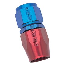 Russell Performance -16 AN Red/Blue Straight Full Flow Hose End