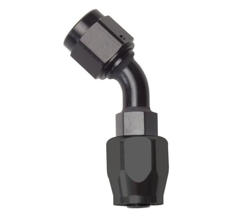 Russell Performance -12 AN Black 45 Degree Full Flow Hose End