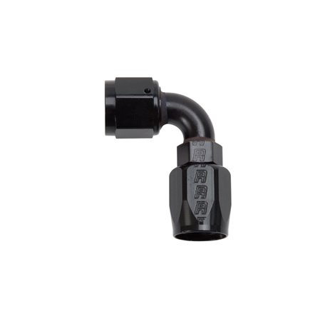 Russell Performance -8 AN Black 90 Degree Full Flow Hose End