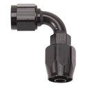 Russell Performance -10 AN Black 90 Degree Full Flow Hose End