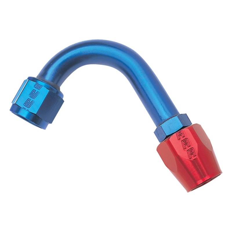 Russell Performance -12 AN Red/Blue 120 Degree Full Flow Hose End (1-1/2in Centerline Radius)