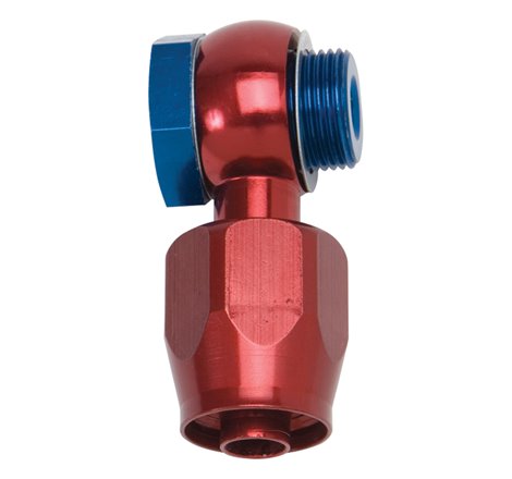 Russell Performance -6 AN Carb Banjo Adapter Fitting (Red/Blue)