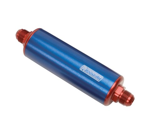 Russell Performance Red/Blue Anodized Aluminum (8-1/4in Length -6 male inlet/outlet)