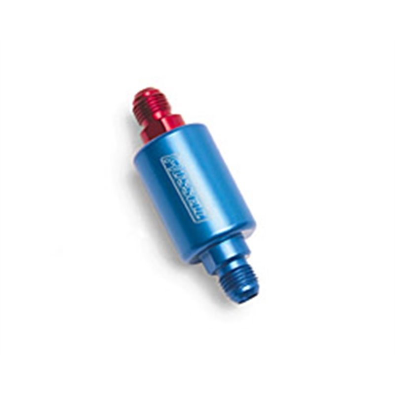 Russell Performance Red/Blue Anodized (3in Length 1-1/4in dia. -6 male inlet/outlet)