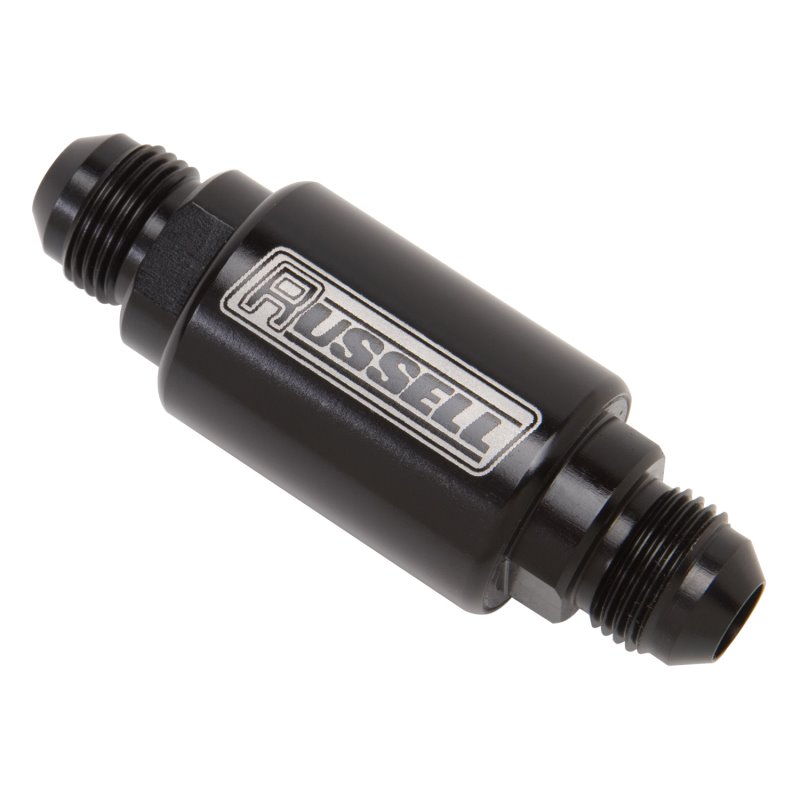 Russell Performance Black Anodized (3in Length 1-1/4in dia. -6 male inlet/outlet)