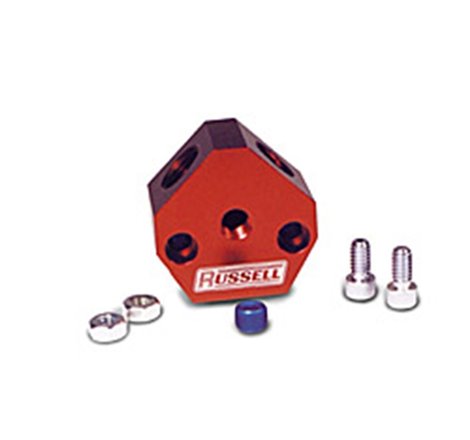 Russell Performance Billet Aluminum Y-Block w/ 3/8in inlet & outlet