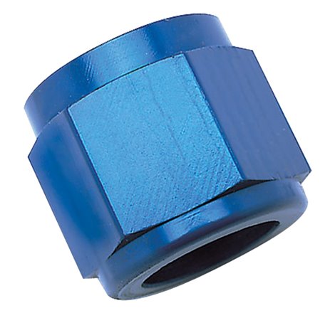 Russell Performance -4 AN Tube Nuts 1/4in dia. (Blue) (6 pcs.)