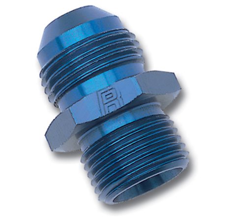 Russell Performance -10 AN Flare to 14mm x 1.5 Metric Thread Adapter (Blue)