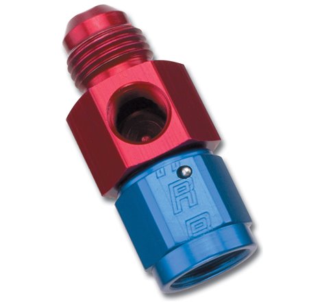 Russell Performance -10 AN Fuel Pressure Take off (Red/Blue)
