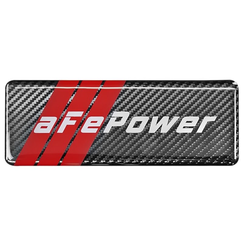 aFe POWER Motorsports Logo Urocal Carbon Fiber 1.86in x 5.12in