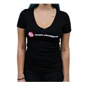 Baja Designs Black Ladies V Neck T Shirt - Small