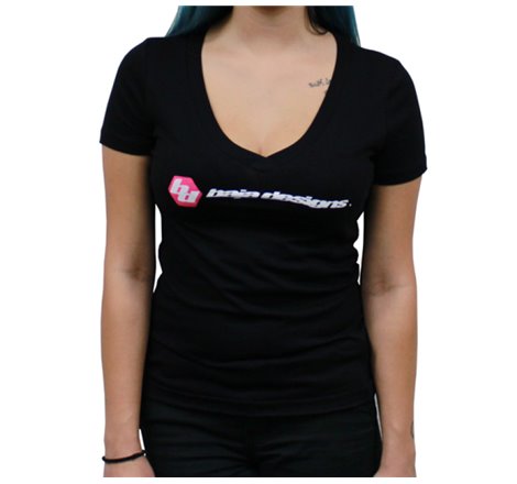 Baja Designs Black Ladies V Neck T Shirt - Small