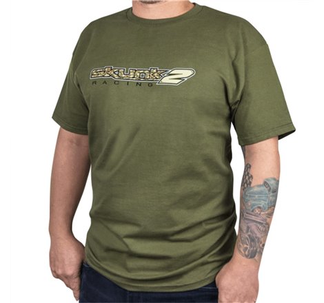 Skunk2 Camo T-Shirt Military Green - L