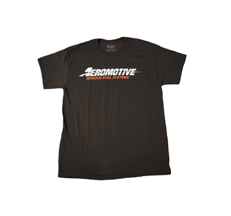 Aeromotive Standard Logo Black/Red T-Shirt - Small