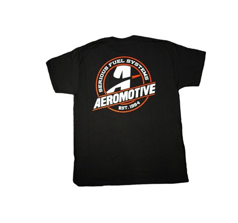 Aeromotive Standard Logo Black/Red T-Shirt - X-Large