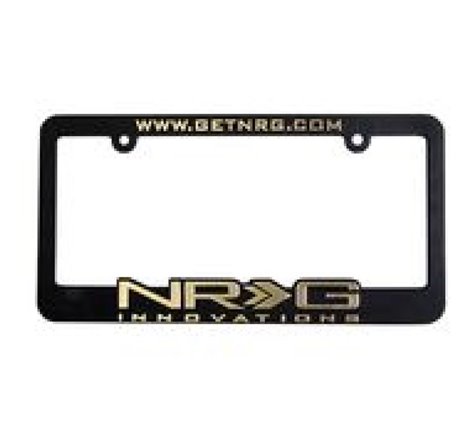 NRG License Plate Frame - Gold