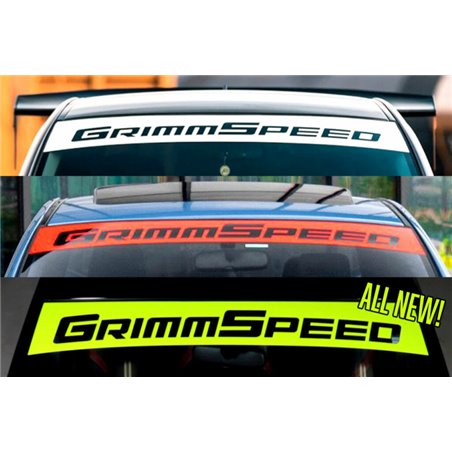 GrimmSpeed 2002+ Subaru WRX/STI / 05-09 Legacy GT Windshield Banner 43in. - White
