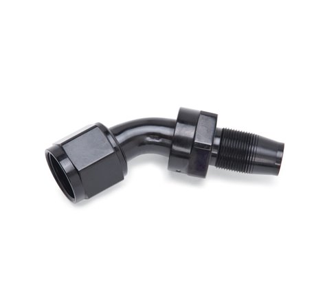 Russell Performance -8 AN 45 Degree Hose End Without Socket - Polished and Black