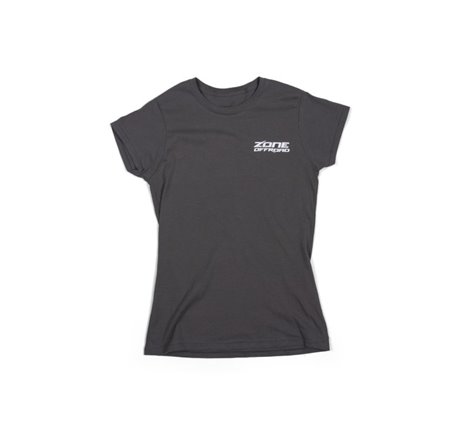 Zone Offroad Charcoal Gray Premium Cotton T-Shirt w/ Zone Offroad Logo - Womens - Small