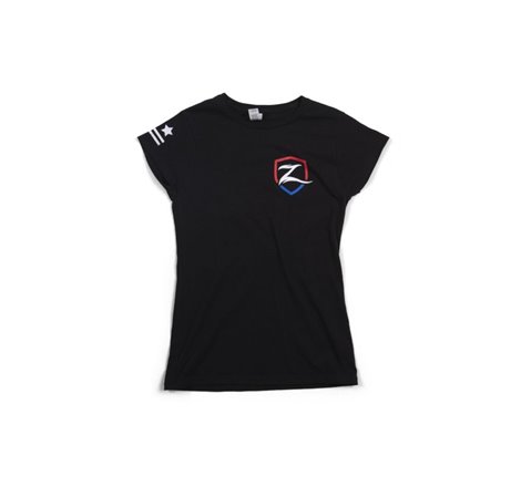Zone Offroad Black Premium Cotton T-Shirt w/ Patriotic Zone Logos - Womens - S