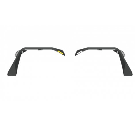 Road Armor 18-21 Jeep Wrangler JL Stealth Wide Front Fender Flare Body Armor w/LED DRL - Tex Blk