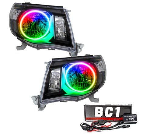 Oracle 05-11 Toyota Tacoma SMD HL - Black - ColorSHIFT w/ BC1 Controller