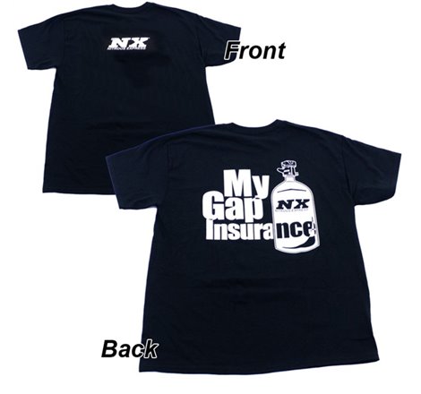 Nitrous Express Gap Insurance T-Shirt Medium - Black