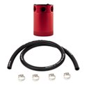 Mishimoto Assembled Universal 3-Port Catch Can Red w/ Hose